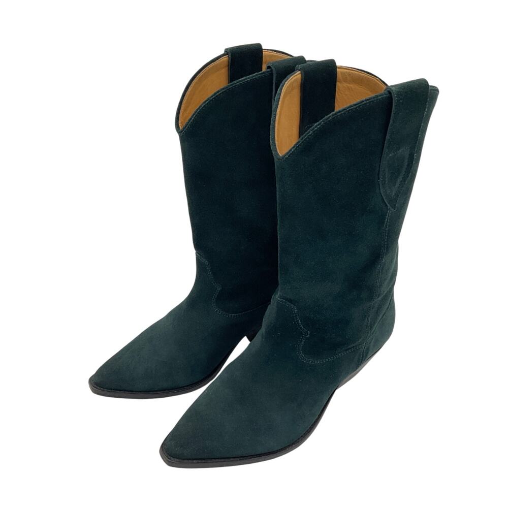 Isabel Marant Suede Green Deurto Ankle Boots Size 39 EU / 9 US - Picture 3 of 7
